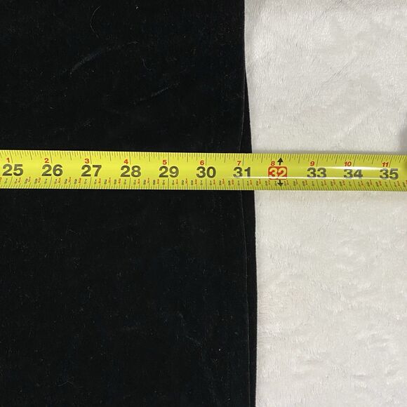 Vtg Y2K Old Navy Stretch Black Velvet Dress Flared Sleeve Formal Girls Sz 10 - Picture 7 of 7